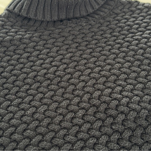 Aspen Kids Black Knit vest with Leopard Accents - Picture 6 of 8